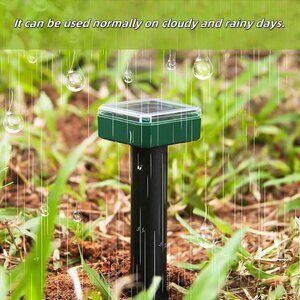 2X Ultrasonic Pest, Rodent & Bird Repeller,Ground-Mounted Ultrasonic Animal Repe